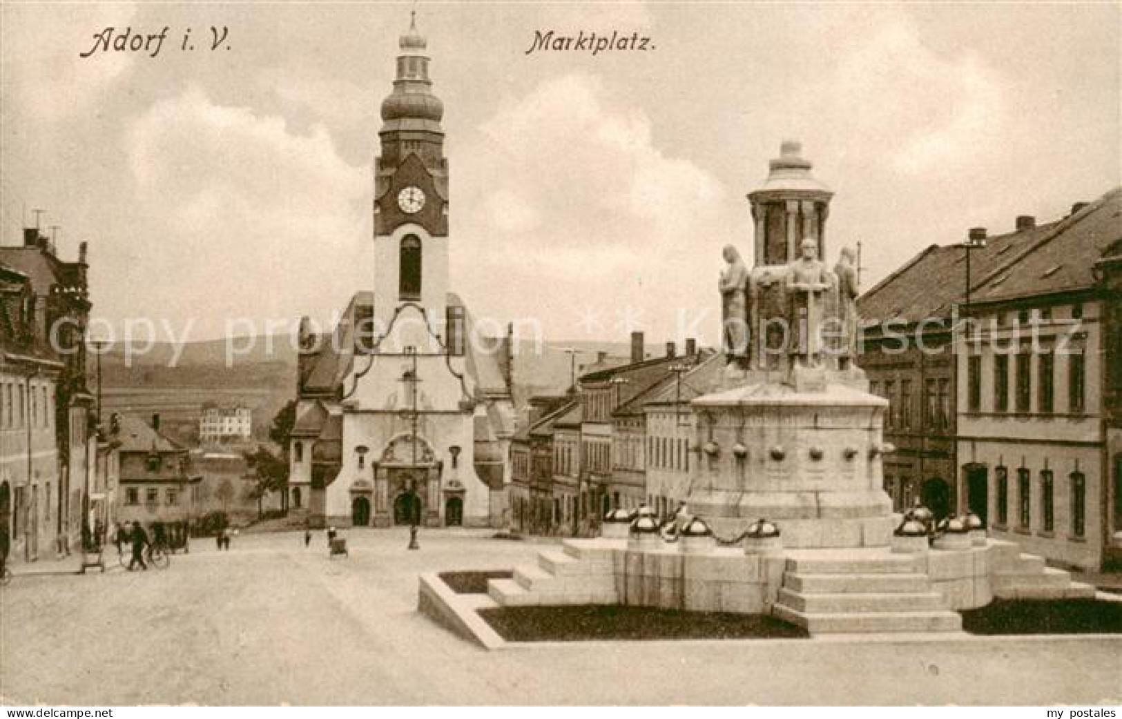 73820997 Adorf  Vogtland Marktplatz  - Sonstige & Ohne Zuordnung