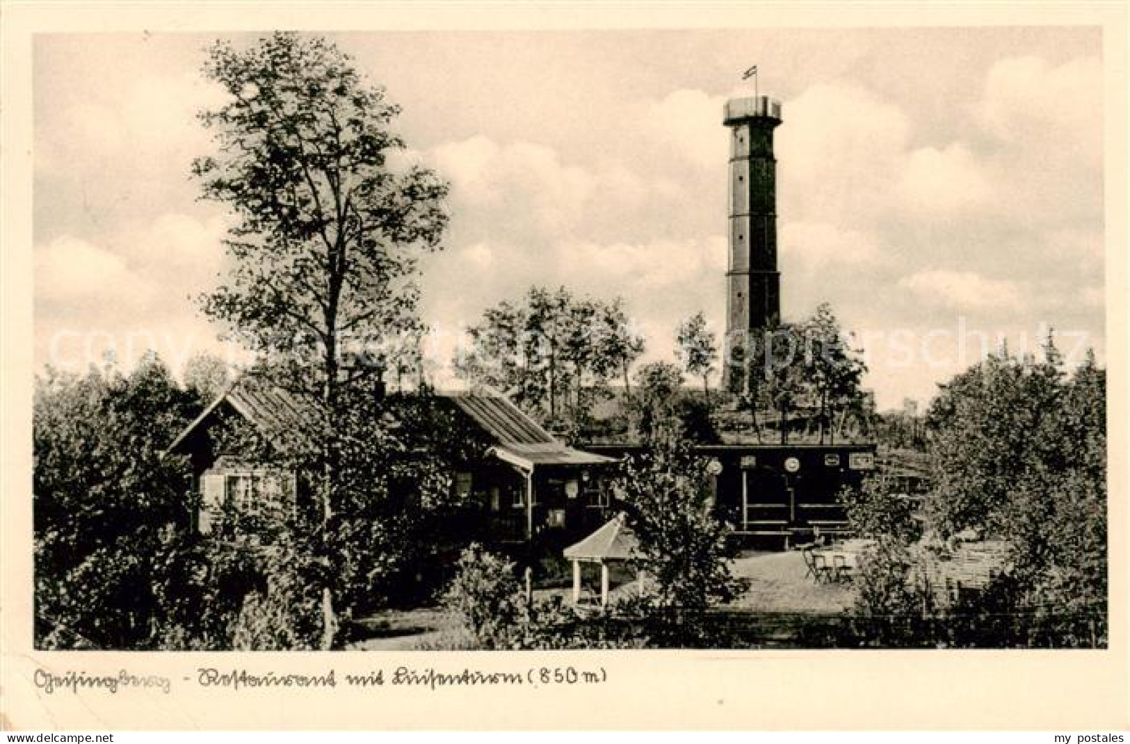 73820992 Geising Erzgebirge Restaurant Mit Luisenturm Geising Erzgebirge - Geising