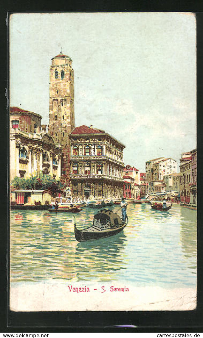 Artista-Cartolina Venezia, S. Geremia  - Venezia (Venedig)