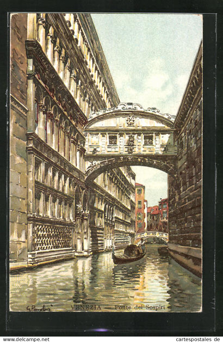 Artista-Cartolina Venezia, Ponte Dei Sospiri  - Venezia (Venedig)