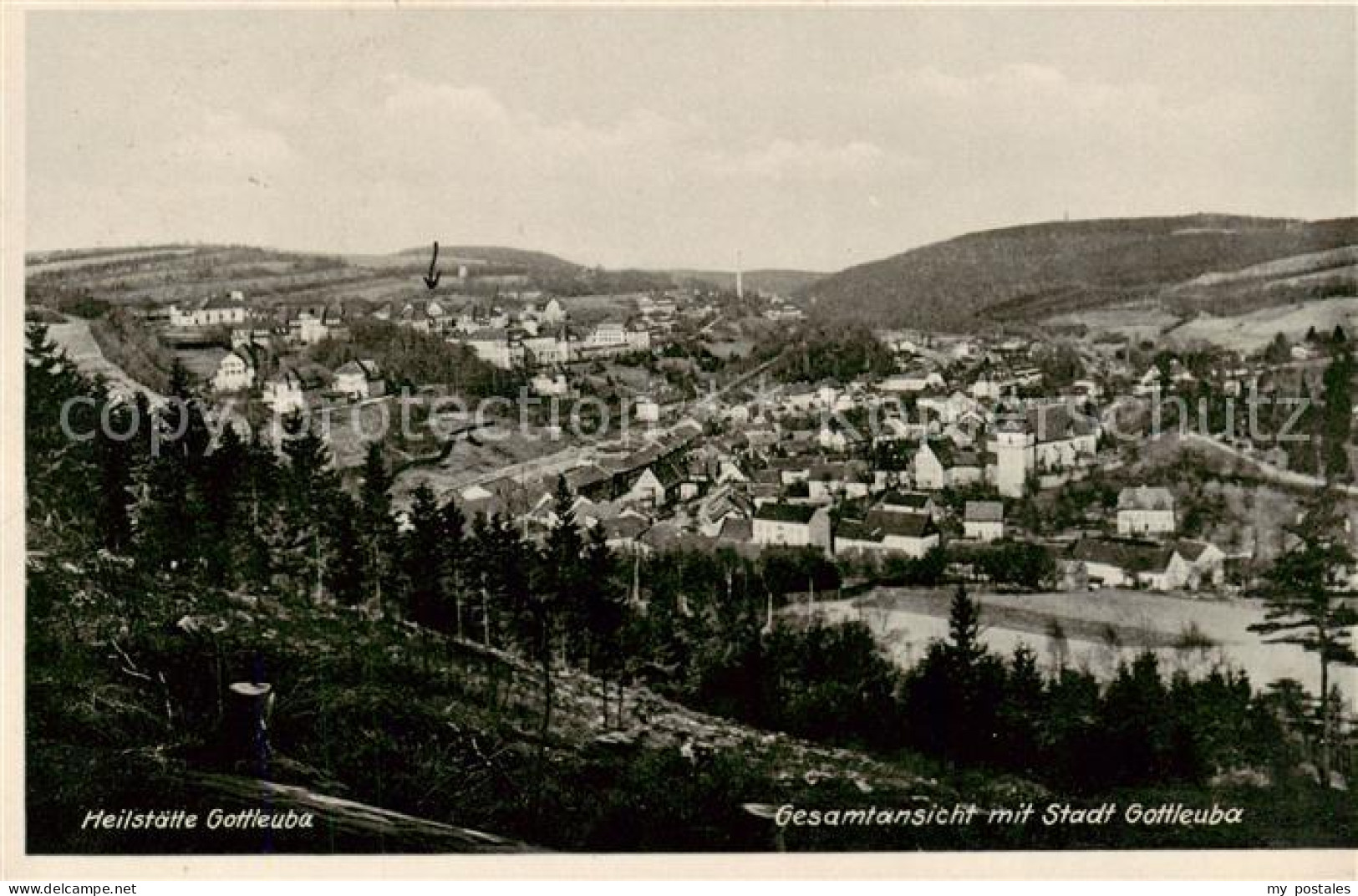 73820726 Gottleuba-Berggiesshuebel Bad Gesamtansicht Mit Heilstaette Gottleuba-B - Bad Gottleuba-Berggiesshübel