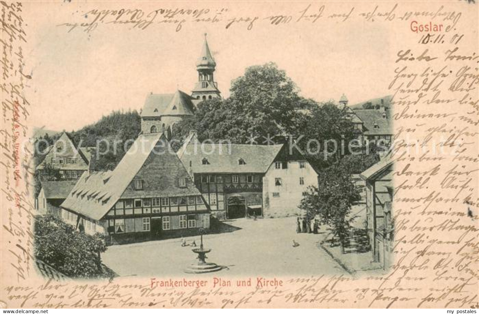 73820722 Goslar Frankenberger Plan Und Kirche Goslar - Goslar