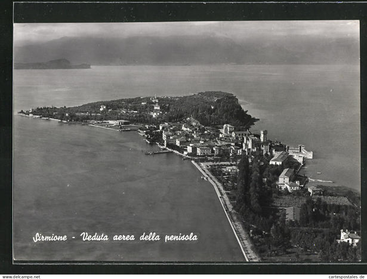 Cartolina Sirmione, Panoramablick Auf Die Halbinsel  - Other & Unclassified