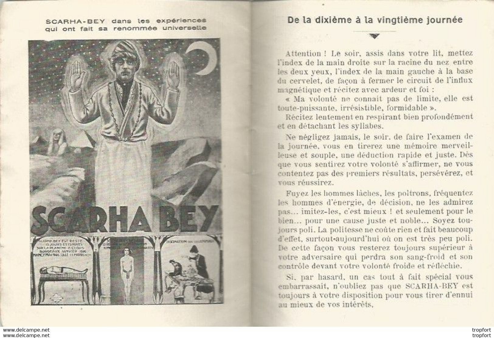 PP / Livret VOLONTE Scarha-bey DOULEUR Magie Mystère Dédicacées PHOTO PP / Livret VOLONTE  Scarha-bey   DOULEUR   Magie - Religione & Esoterismo