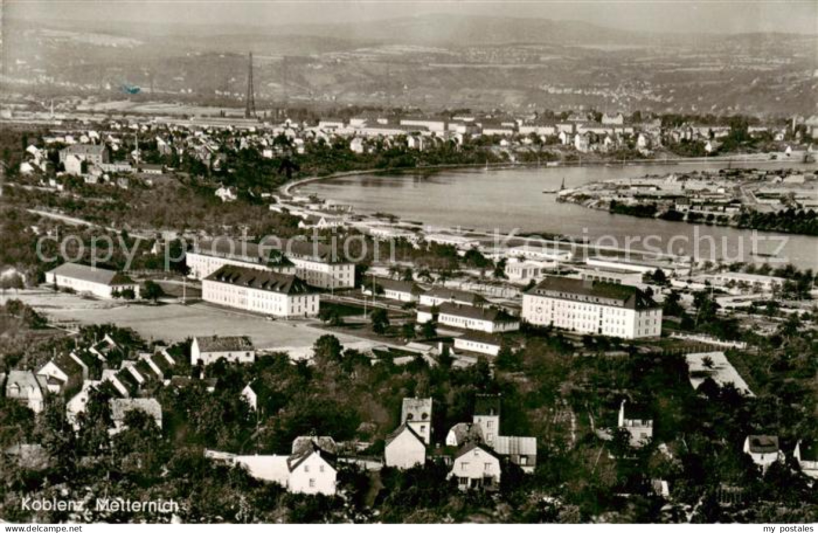 73820454 Koblenz  Rhein Metternich Panorama  - Koblenz