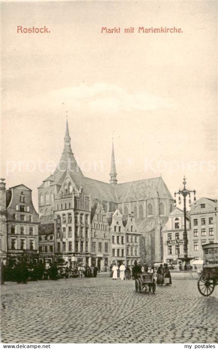 73820241 Rostock Markt Mit Marienkirche  - Rostock