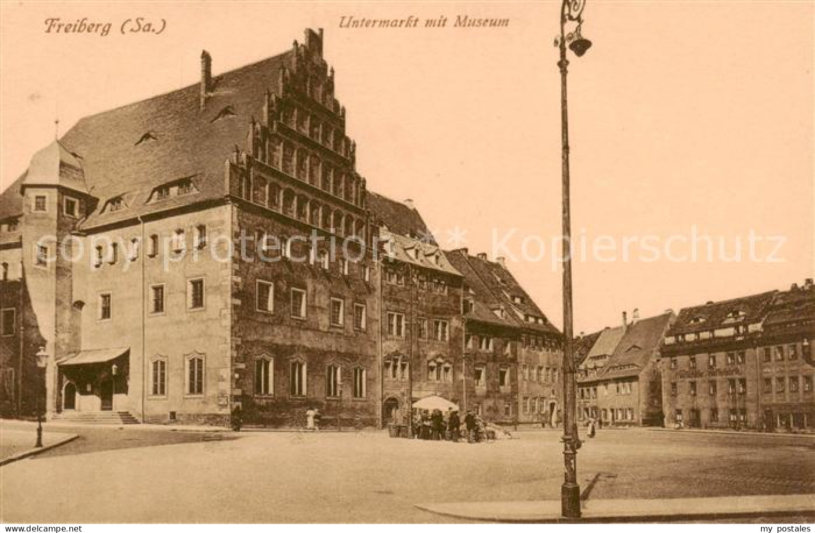 73820199 Freiberg  Sachsen Untermarkt Mit Museum  - Freiberg (Sachsen)