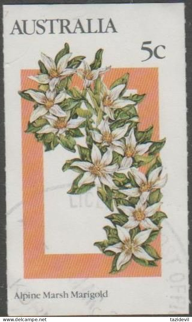 AUSTRALIA - USED 1986 5c Alpine Wildflower Booklet - Marsh Marigold - Oblitérés