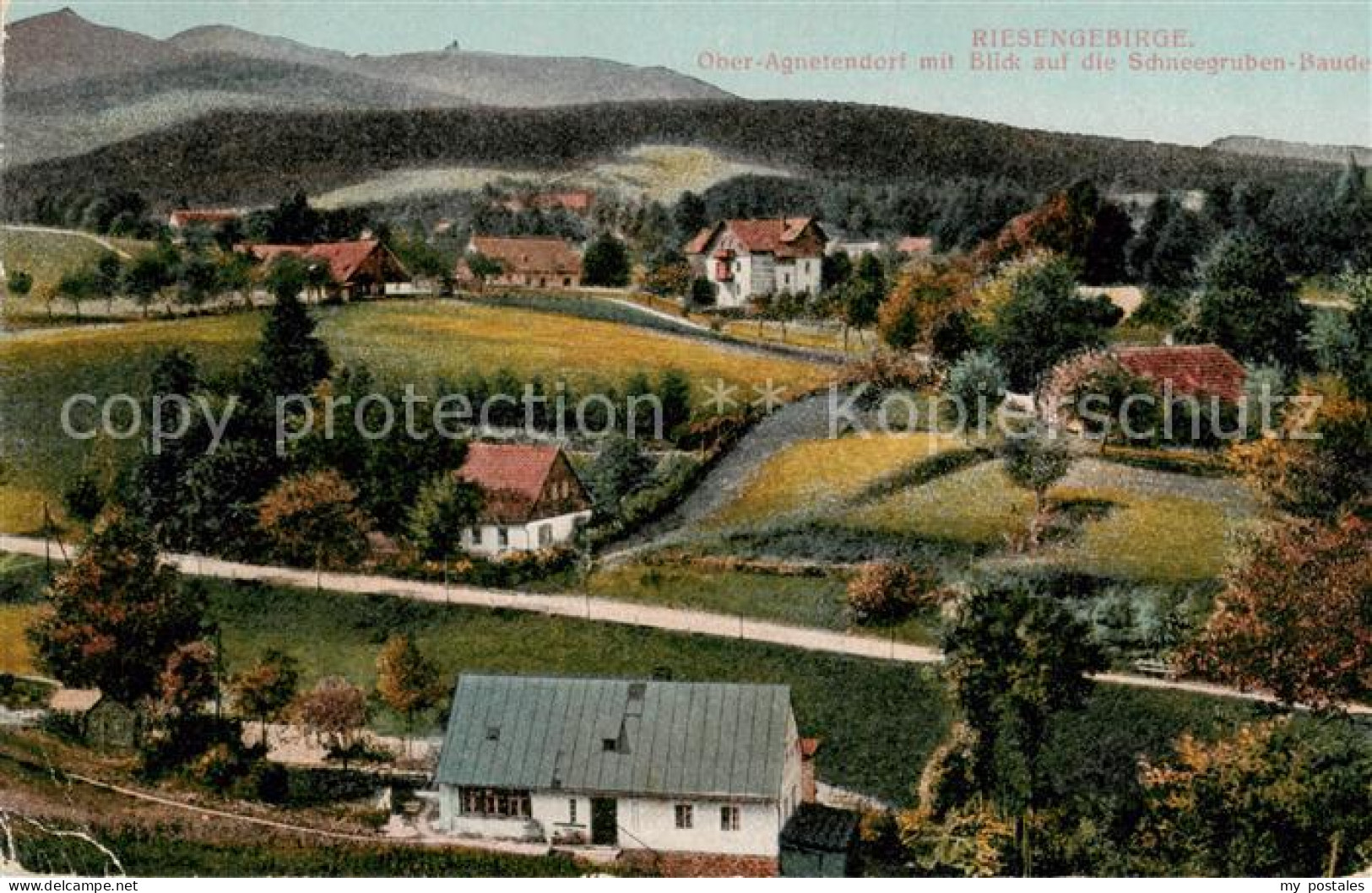 73820031 Ober-Agnetendorf  Jagniatkow Jelenia Gora Riesengebirge PL Mit Blick Au - Pologne