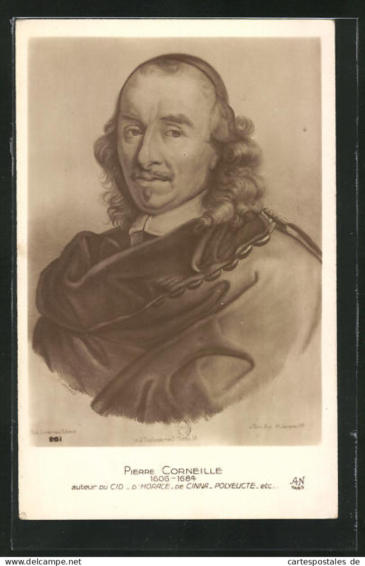 AK Porträt Vom Autor Pierre Corneille (1606-1684)  - Schrijvers