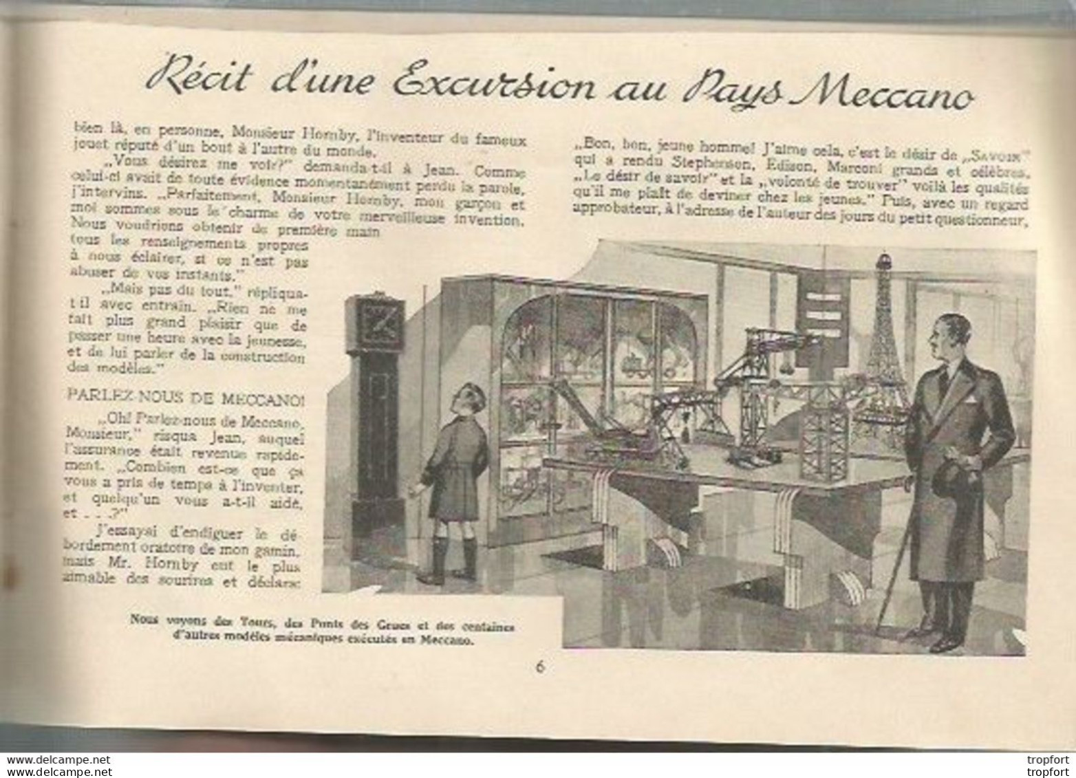 CC // Vintage // Livret Superbe JEAN Visite Le Pays MECCANO Récit D'une Excursion Merveilleuse 19 Pages - Advertising