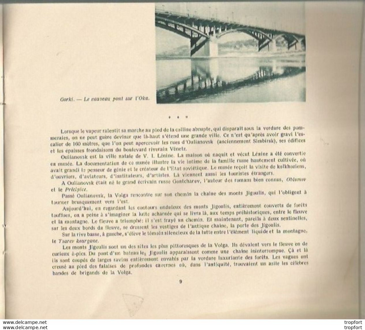 CA / Vintage / ANCIEN Livret 24 Pages // LA VOLGA Fleuve Russe URSS Moscou Russie - Publicités