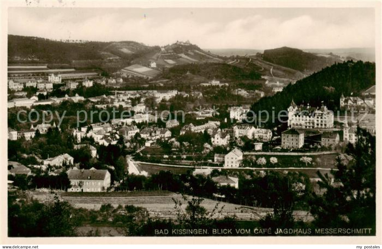 73819962 Bad Kissingen Blick Vom Cafe Jagdhaus Messerschmitt Bad Kissingen - Bad Kissingen