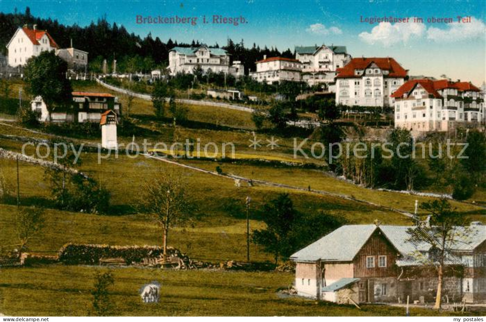 73819950 Brueckenberg Krummhuebel Riesengebirge PL Logierhaeuser Im Oberen Teil  - Pologne