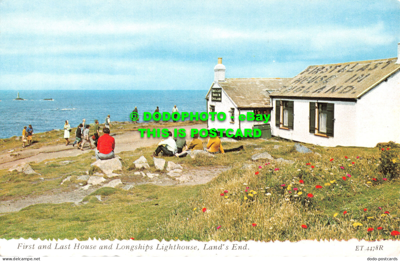 R523846 Land End. First And Last House And Longships Lighthouse. Valentine - World