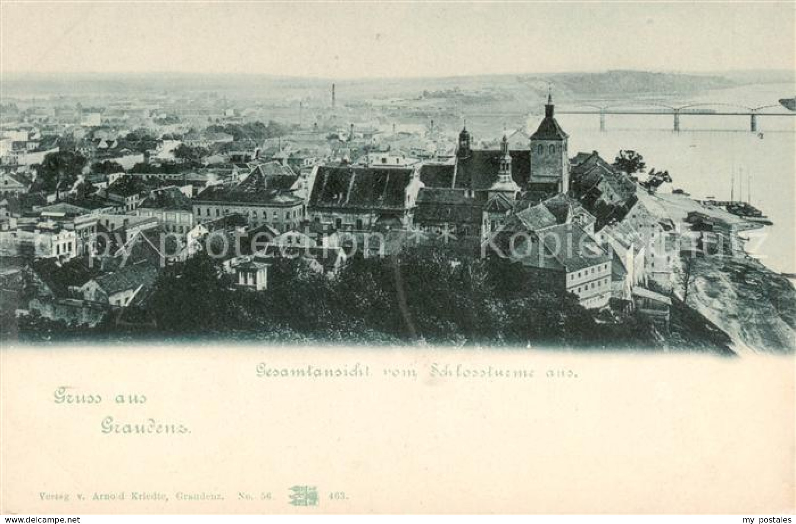 73819891 Graudenz Grudziadz Westpreussen PL Blick Vom Schlossturm  - Pologne