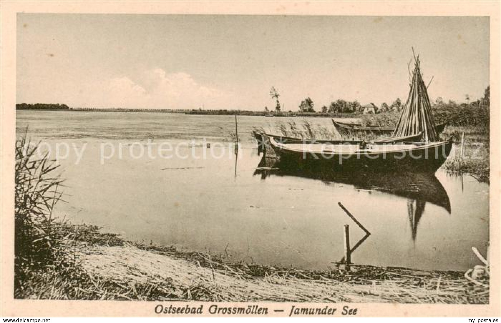 73819878 Grossmoellen Mielno PL Jamunder See Fischerboot  - Pologne