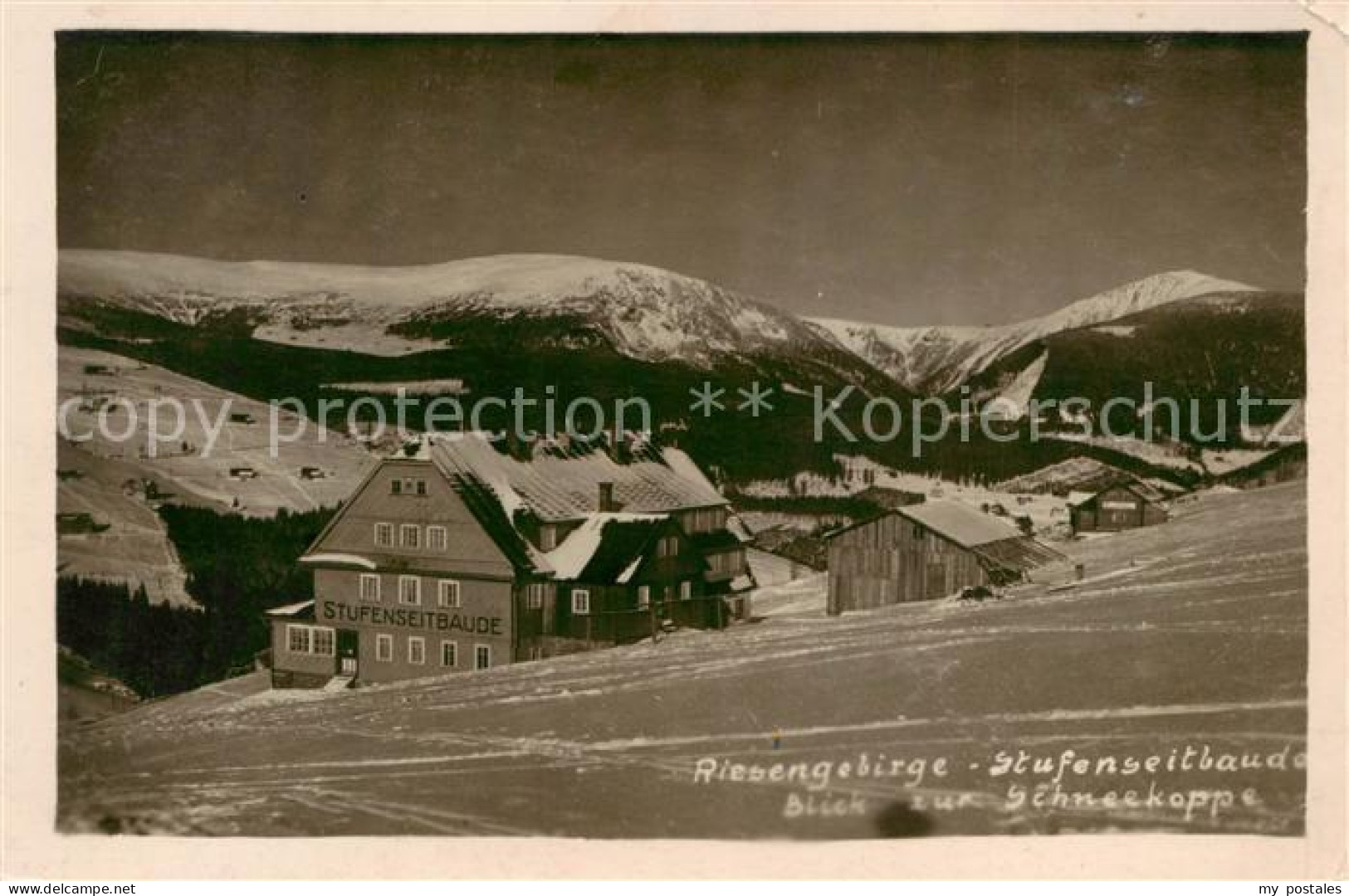 73819849 Riesengebirge_Krkonose_Karkonosze Stufenseitbaude Mit Blick Zur Schneek - Tchéquie