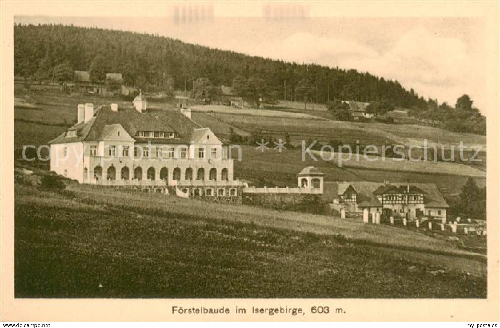 73819838 Giehren Isergebirge CZ Erholungsheim Foerstel Mit Foerstelbaude  - Tchéquie