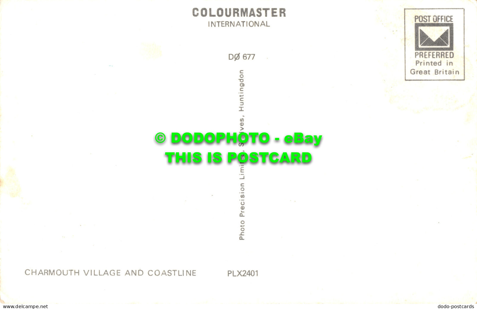 R523926 Charmouth Village And Coastline. Photo Precision. Colourmaster Internati - World