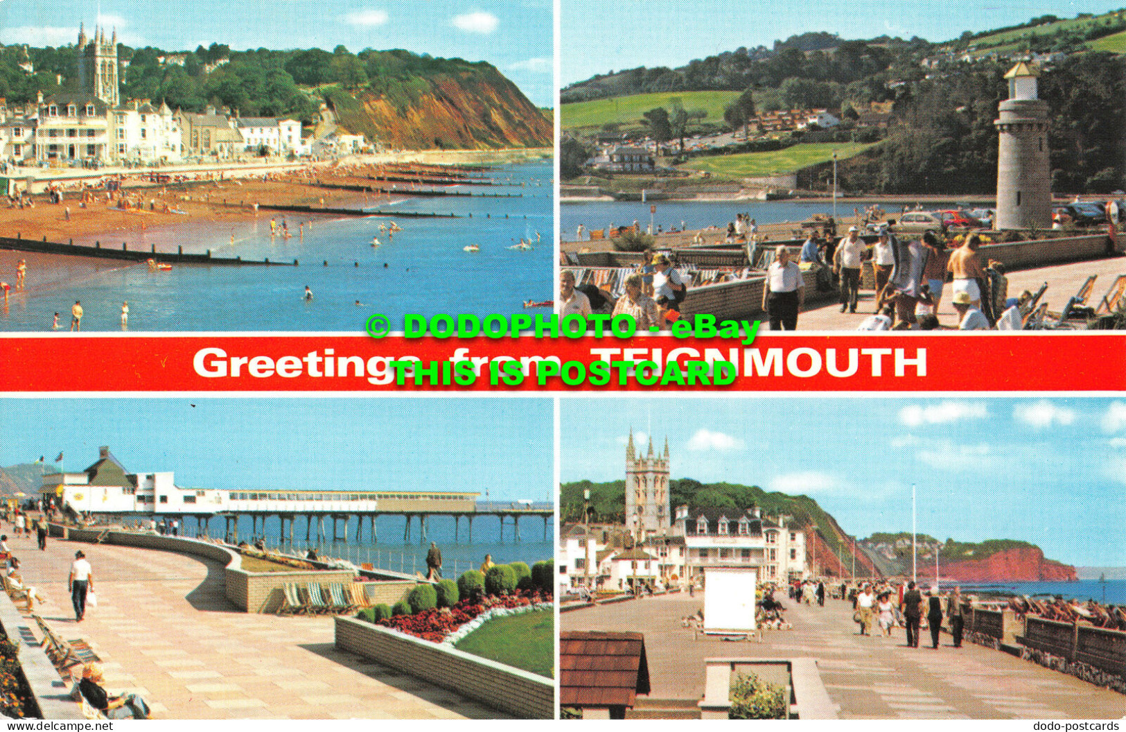 R523933 Greetings From Teignmouth. Sea Front. E. T. W. Dennis. Multi View - World
