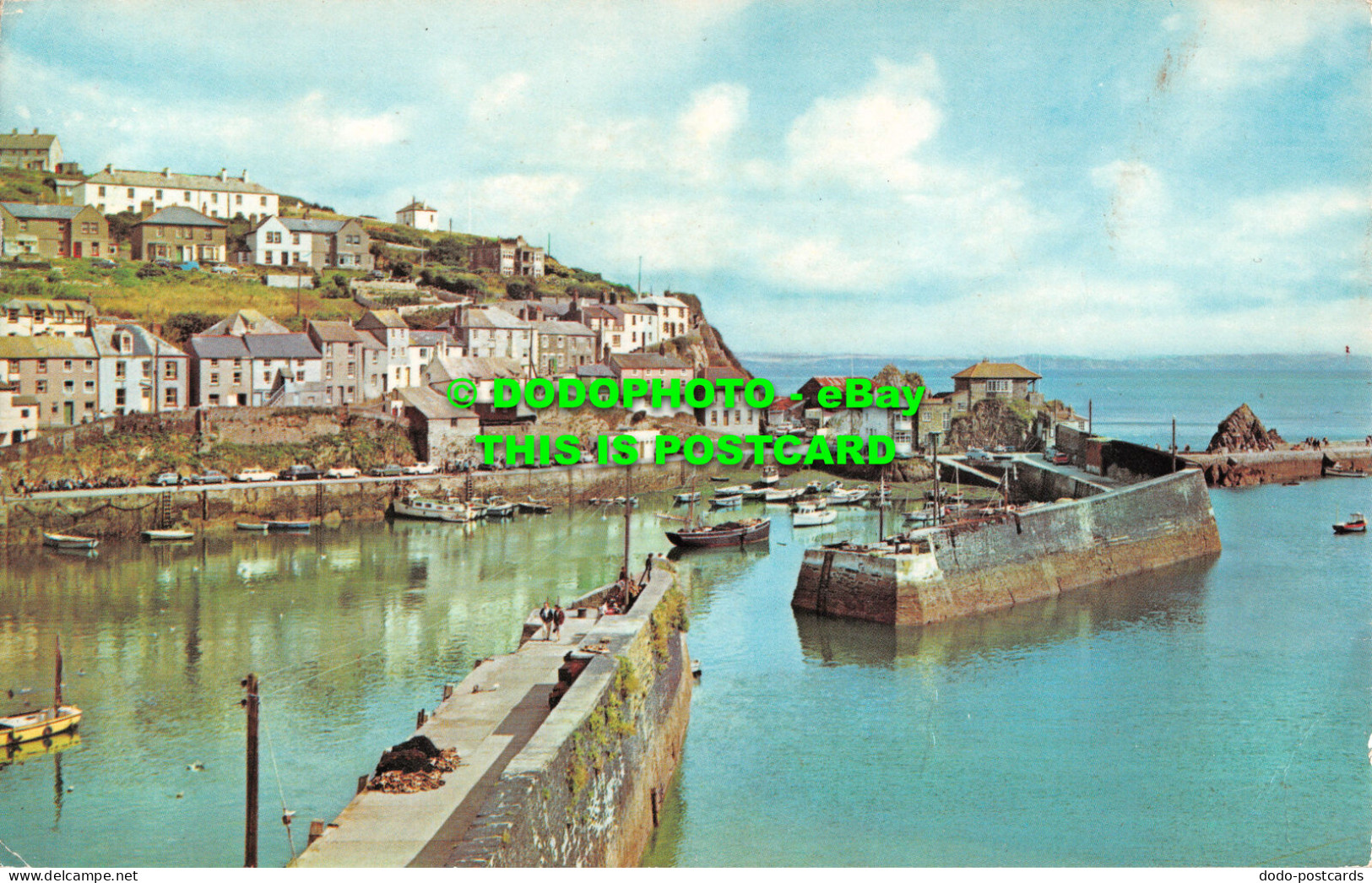 R523983 Mevagissey. The Harbour Entrance. Postcard. 1973 - World