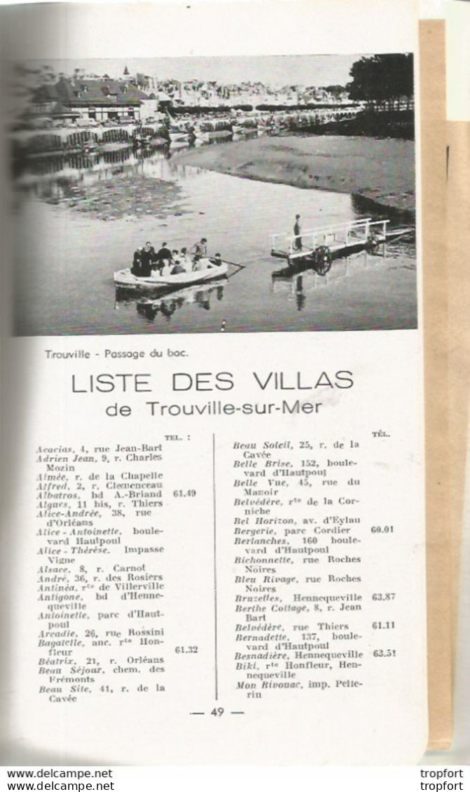 JV / superbe et rare LIVRET TOURISTIQUE TROUVILLE SUR MER Reine des plages RARE pub SUZE