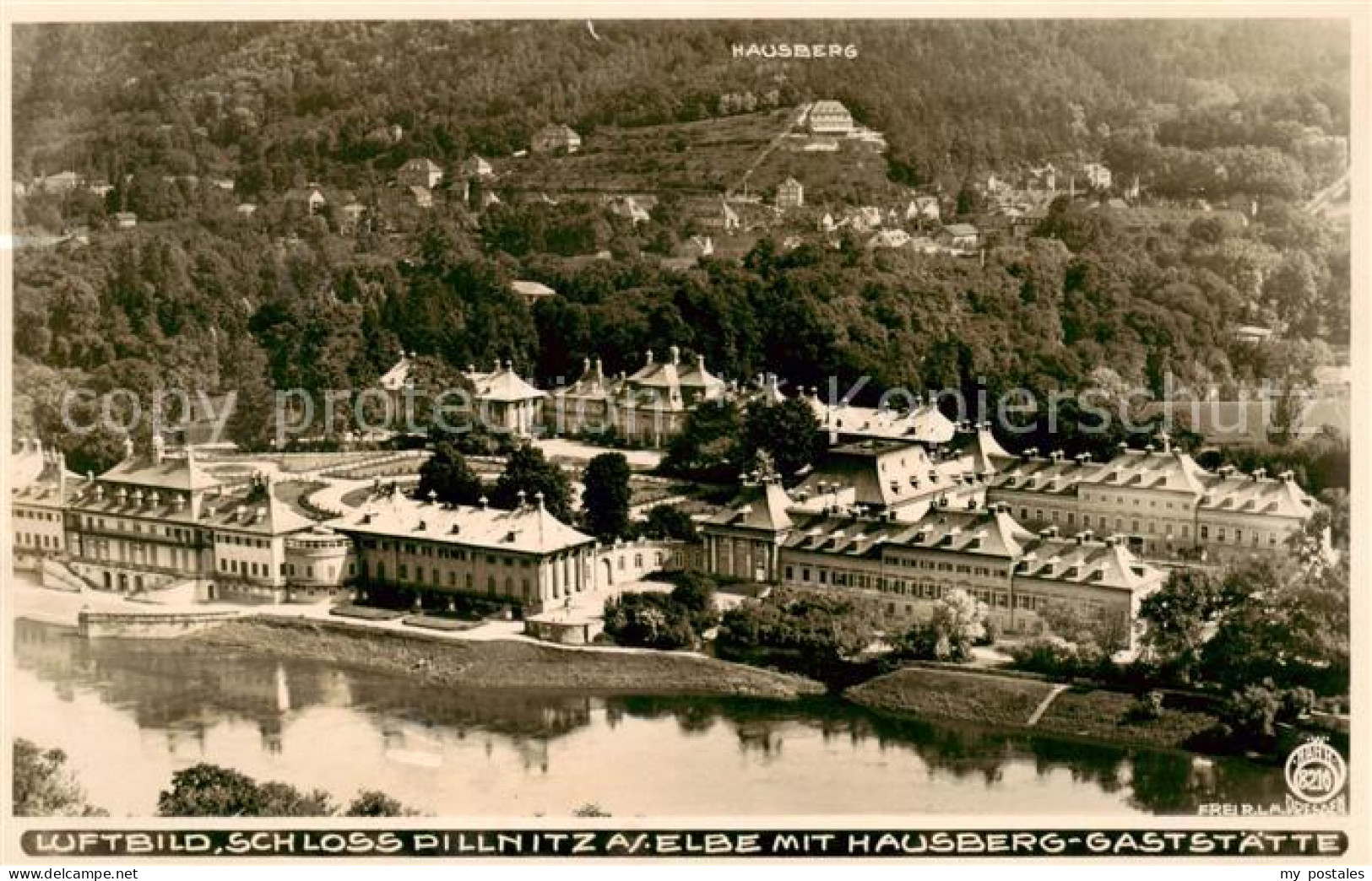 73819590 Pillnitz Dresden Schloss Pillnitz An Der Elbe Mit Hausberg Gaststaette  - Dresden