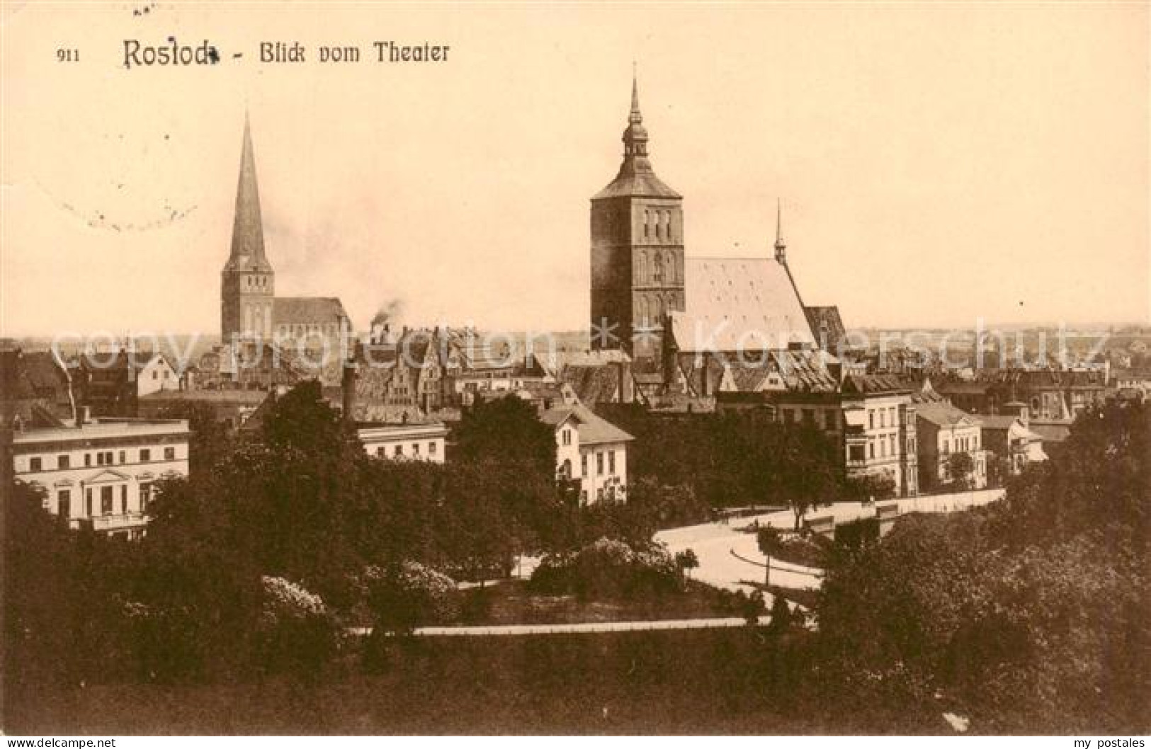 73819582 Rostock Blick Vom Theater  - Rostock