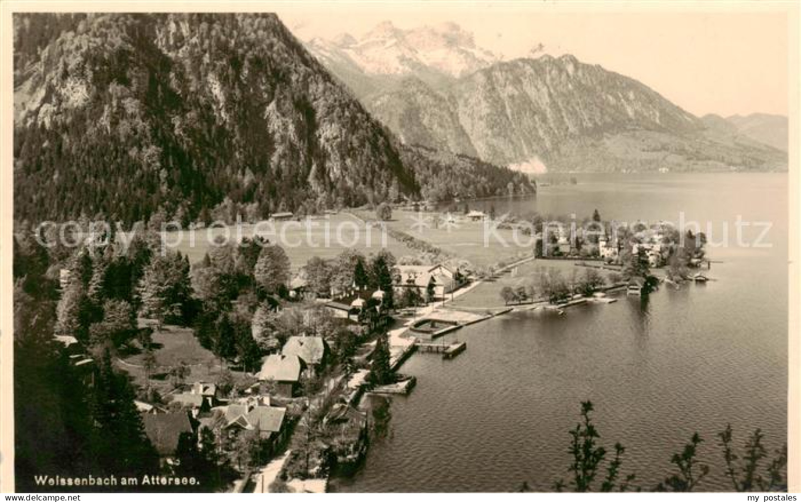 73819523 Weissenbach Attersee Panorama Weissenbach Attersee - Sonstige & Ohne Zuordnung