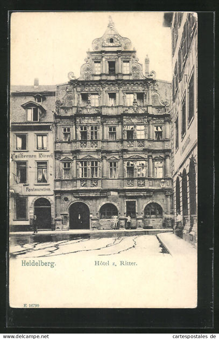 AK Heidelberg, Hotel Zum Ritter  - Heidelberg