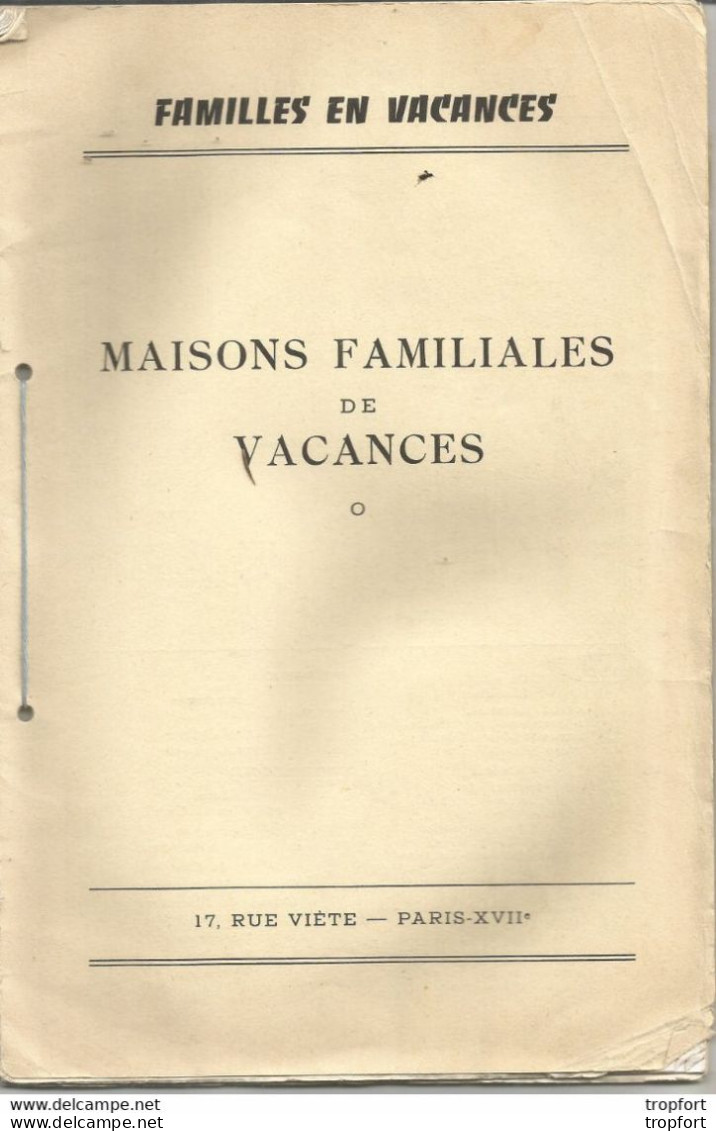 F15 Cpa / Livret Ancien MAISONS FAMILIALES VACANCES Cayeux Soulac Dinard Bligny Rouret Vigan Cauterets Esserval - Cuadernillos Turísticos