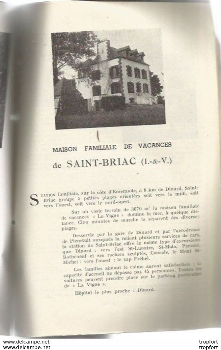 F15 Cpa / Livret Ancien MAISONS FAMILIALES VACANCES Cayeux Soulac Dinard Bligny Rouret Vigan Cauterets Esserval - Dépliants Turistici