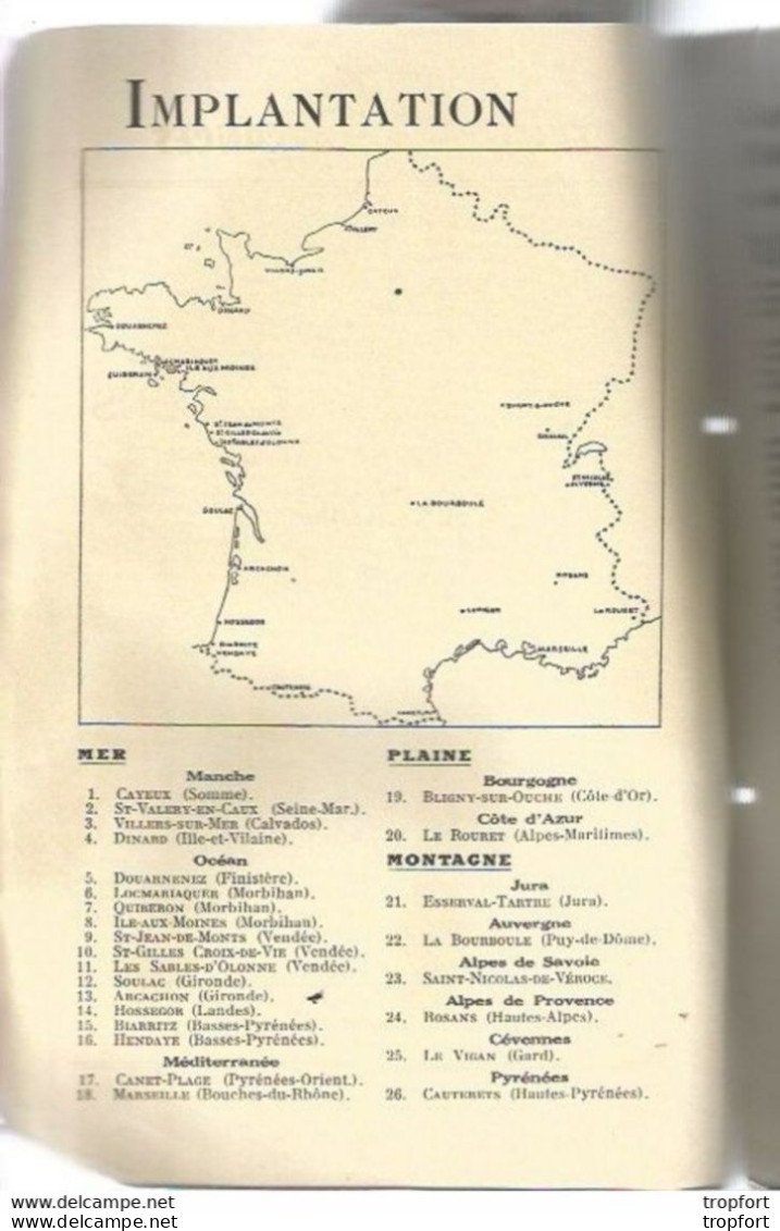 F15 Cpa / Livret Ancien MAISONS FAMILIALES VACANCES Cayeux Soulac Dinard Bligny Rouret Vigan Cauterets Esserval - Dépliants Turistici