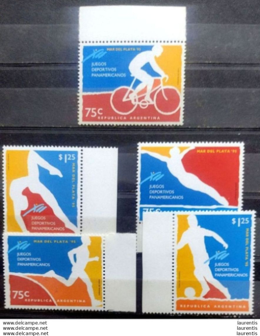 D1256. Cycling - Football - Argentina 1995 - MNH - 4,85 (75-270) - Cyclisme