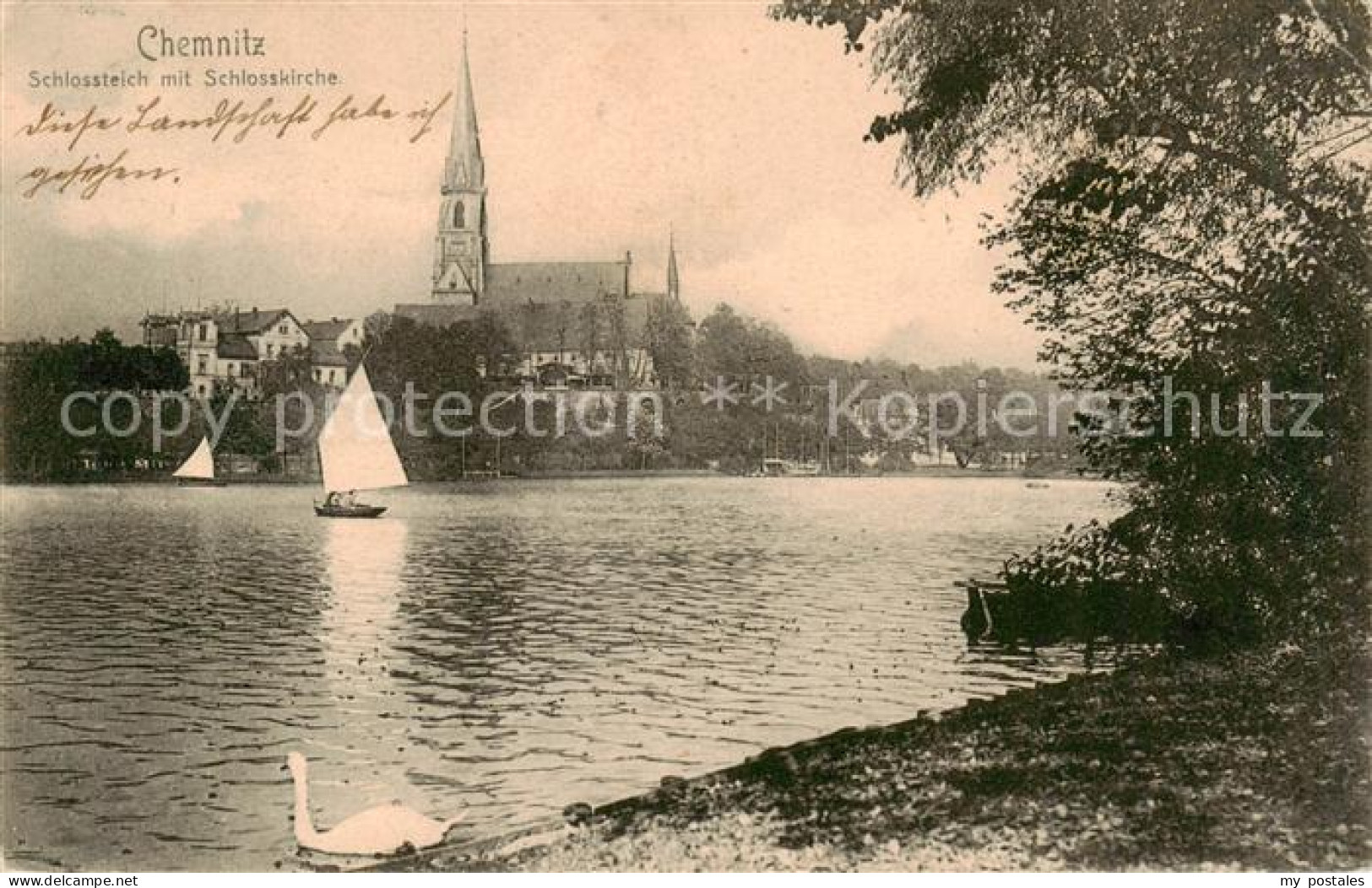 73819328 Chemnitz Schlossteich Mit Schlosskirche Chemnitz - Chemnitz