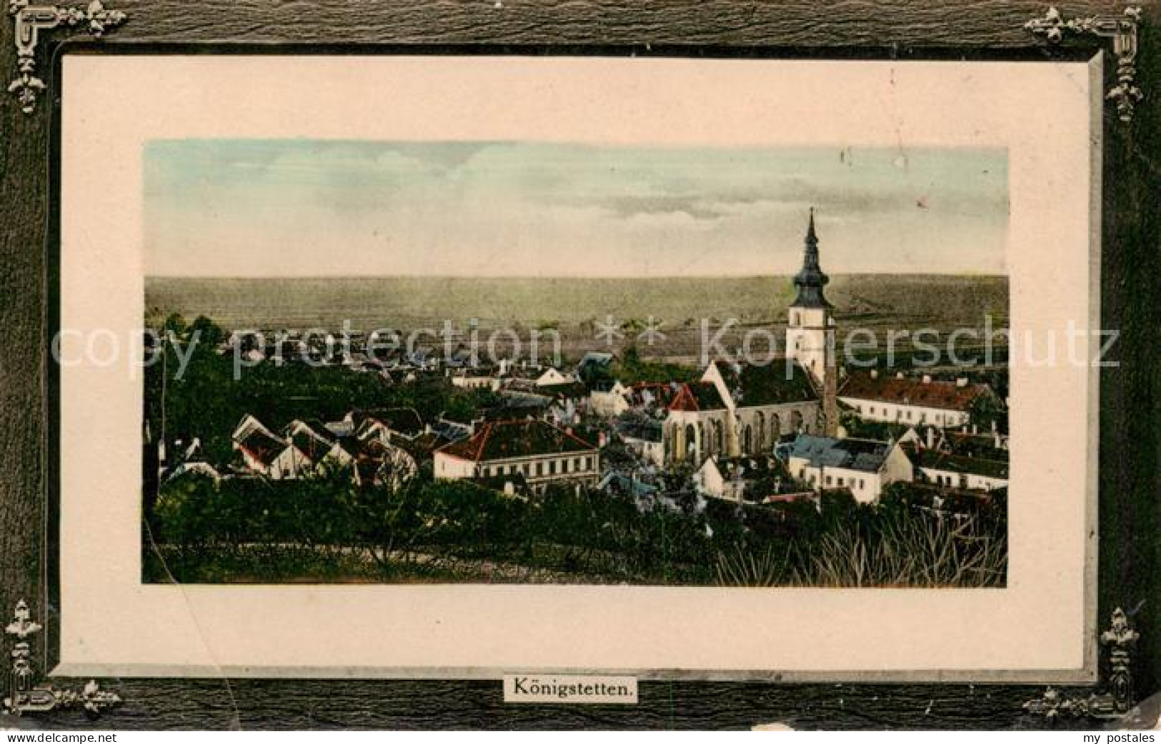 73819326 Koenigstetten AT Panorama Mit Kirche  - Other & Unclassified