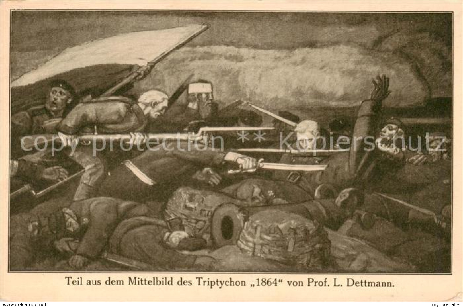 73819313 Dueppeln Sonderburg DK Teil Aus Dem Mittelbild Des Triptychon 1864  - Dänemark