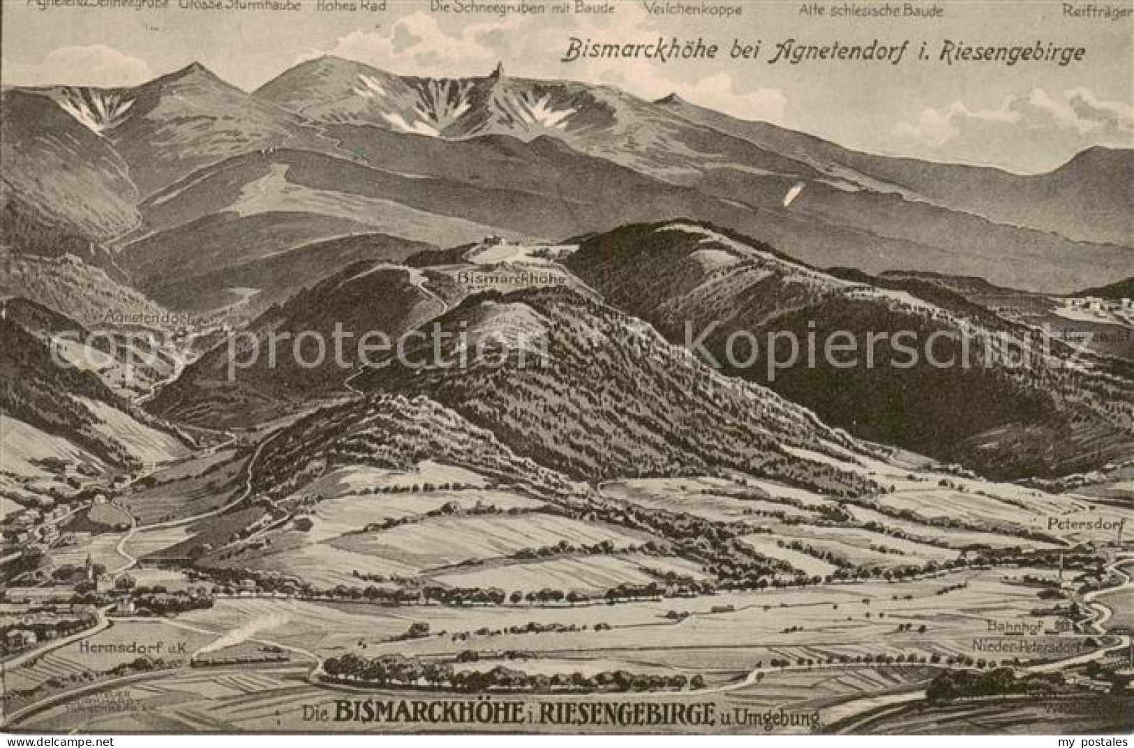 73819287 Agnetendorf  Jagniatkow Jelenia Gora Riesengebirge PL Bismarckhoehe  - Pologne
