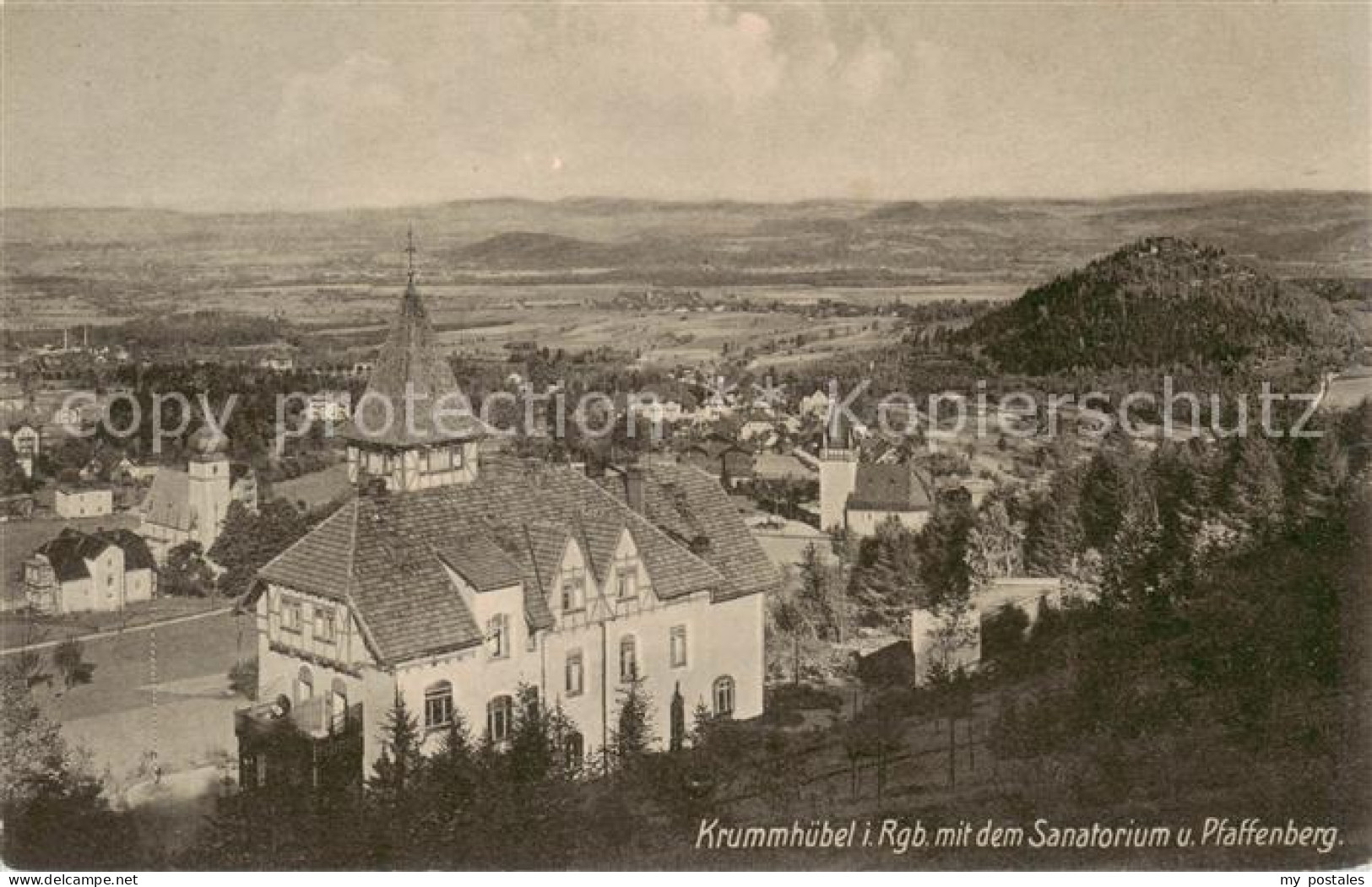 73819273 Krummhuebel Karpacz Riesengebirge PL Mit Dem Sanatorium Und Pfaffenberg - Poland