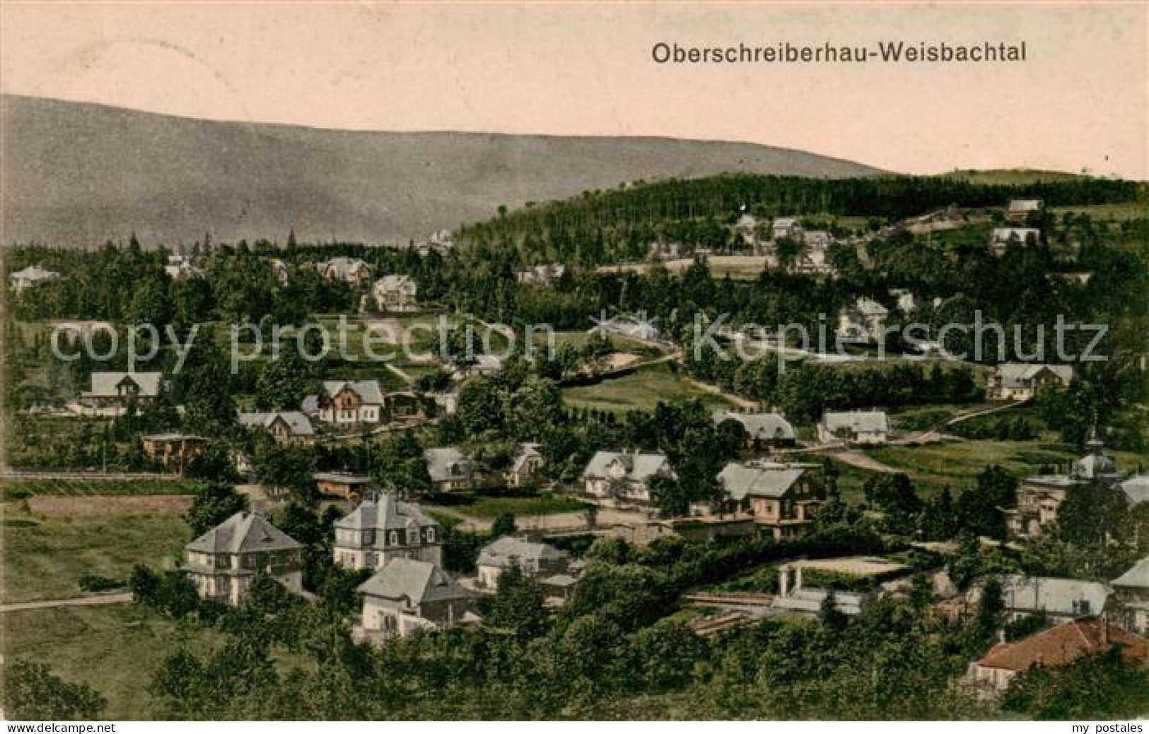 73819260 Ober-Schreiberhau Szklarska Poreba Riesengebirge PL Weisbachtal Panoram - Poland