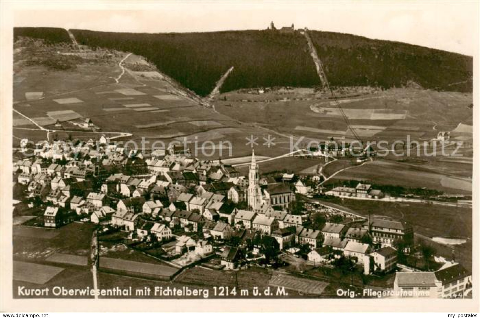 73819256 Oberwiesenthal Erzgebirge Fliegeraufnahme Mit Fichtelberg Oberwiesentha - Oberwiesenthal