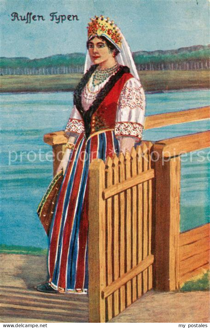 73819158 Russland  Russia RU Russin In Tracht  - Rusia