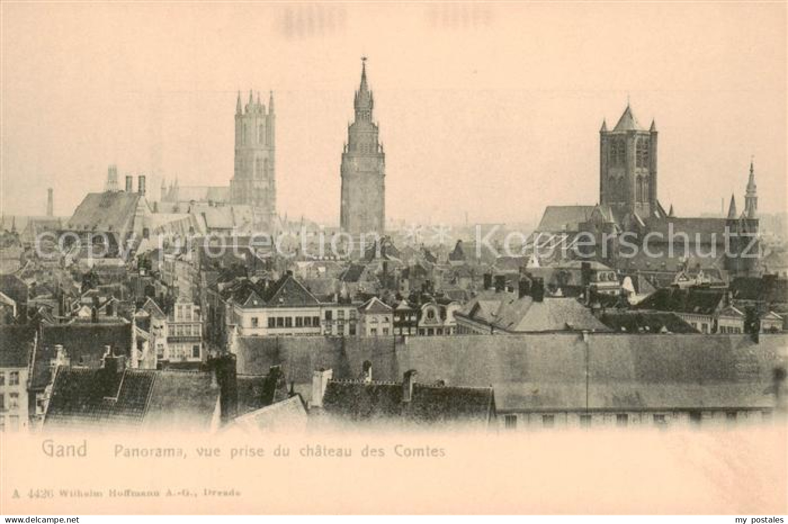 73819151 Gand Belgien Panorama Vue Prise Du Chateau Des Comtes Gand Belgien - Altri & Non Classificati