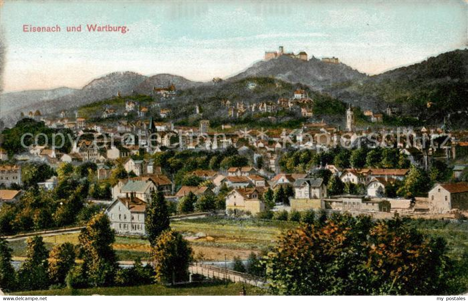 73819139 Eisenach Panorama Mit Wartburg  - Eisenach