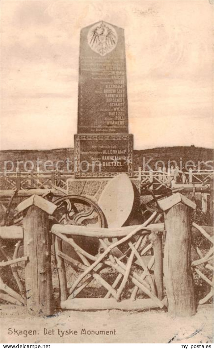 73819121 Skagen DK Det Tyske Monument  - Danemark