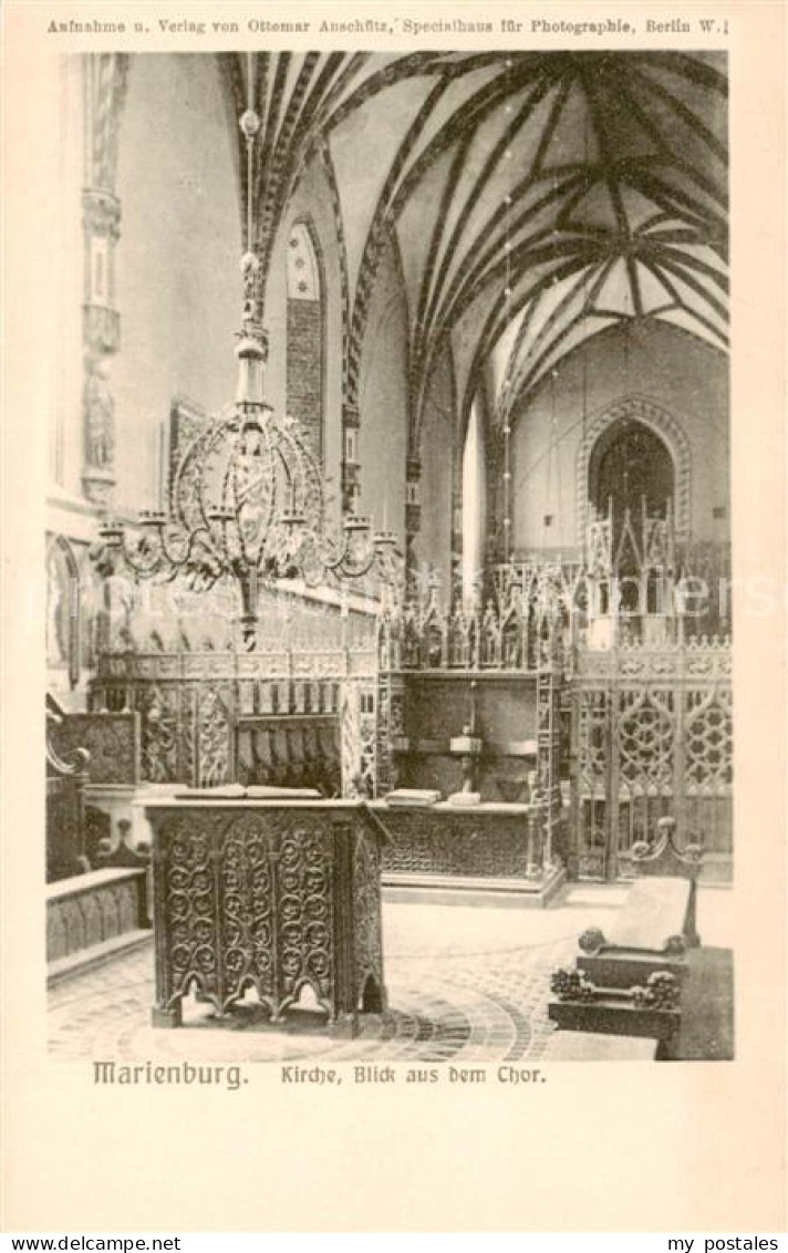 73819006 Marienburg  Westpreussen Malbork PL Kirche Blick Aus Dem Chor  - Poland