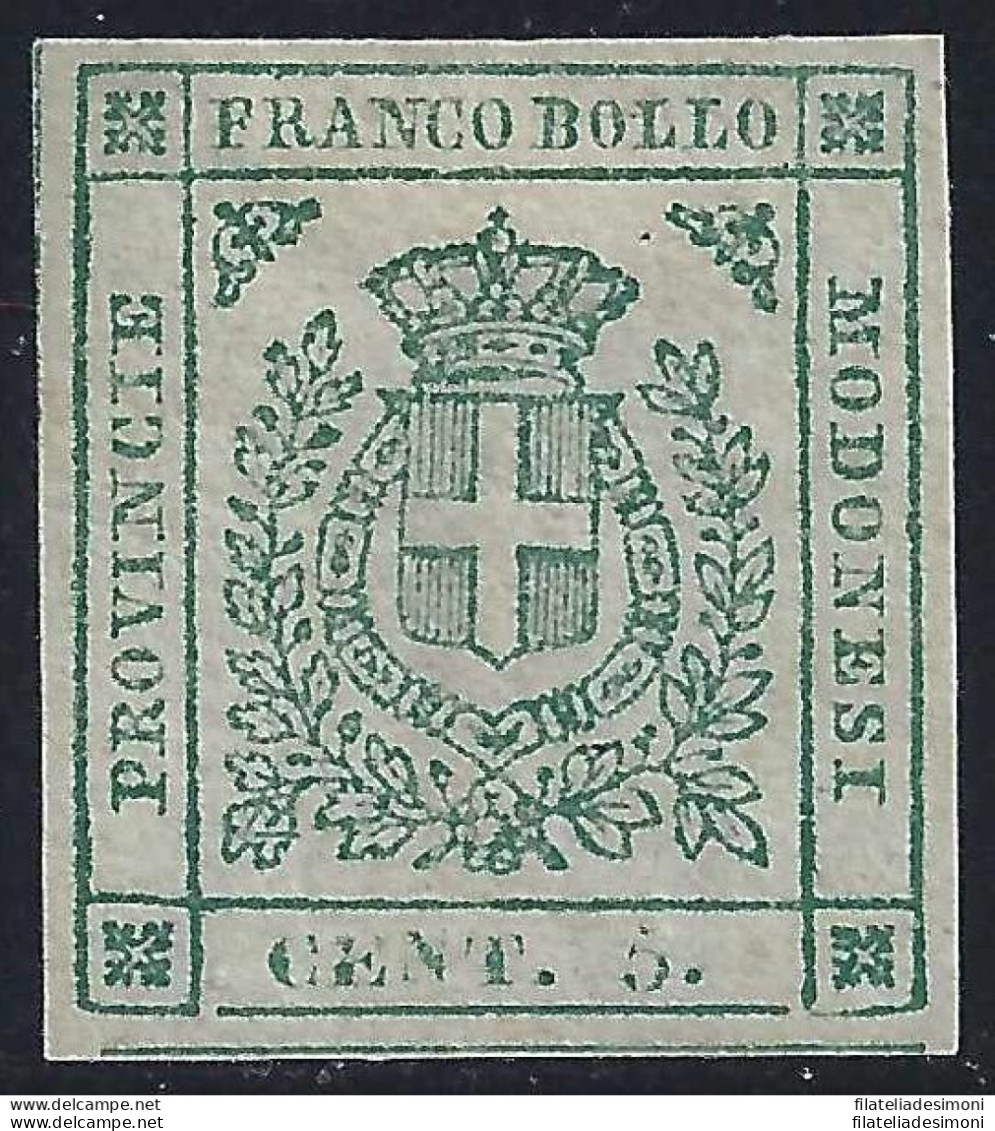 1859 Modena Governo Provvvisorio, N° 12  Firma Bolaffi MLH/* Certificato Cilio - Modène