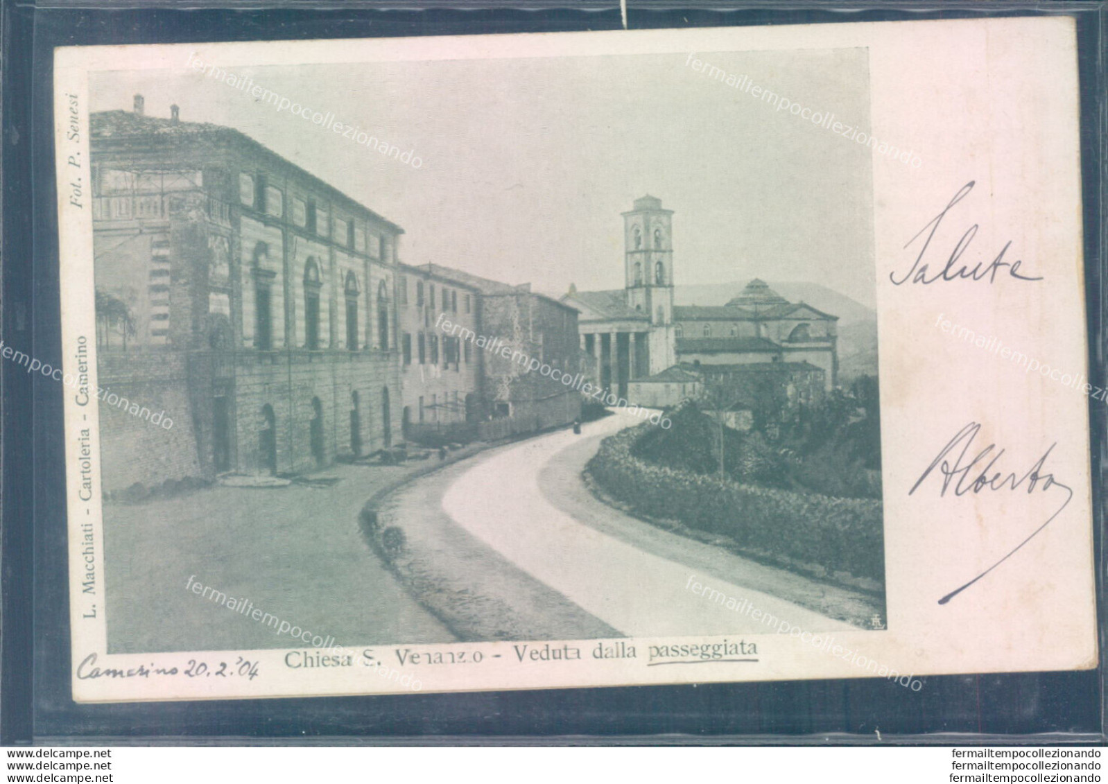 Z503 Cartolina Camerino Chiesa S.venanzio Scollata  Provincia Di Macerata - Macerata