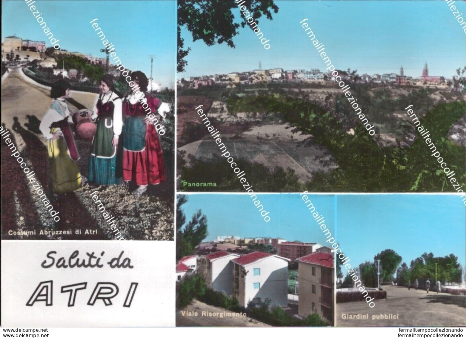 Aq627 Cartolina Saluti Da Atri Provincia Di Teramo Abruzzo - Teramo